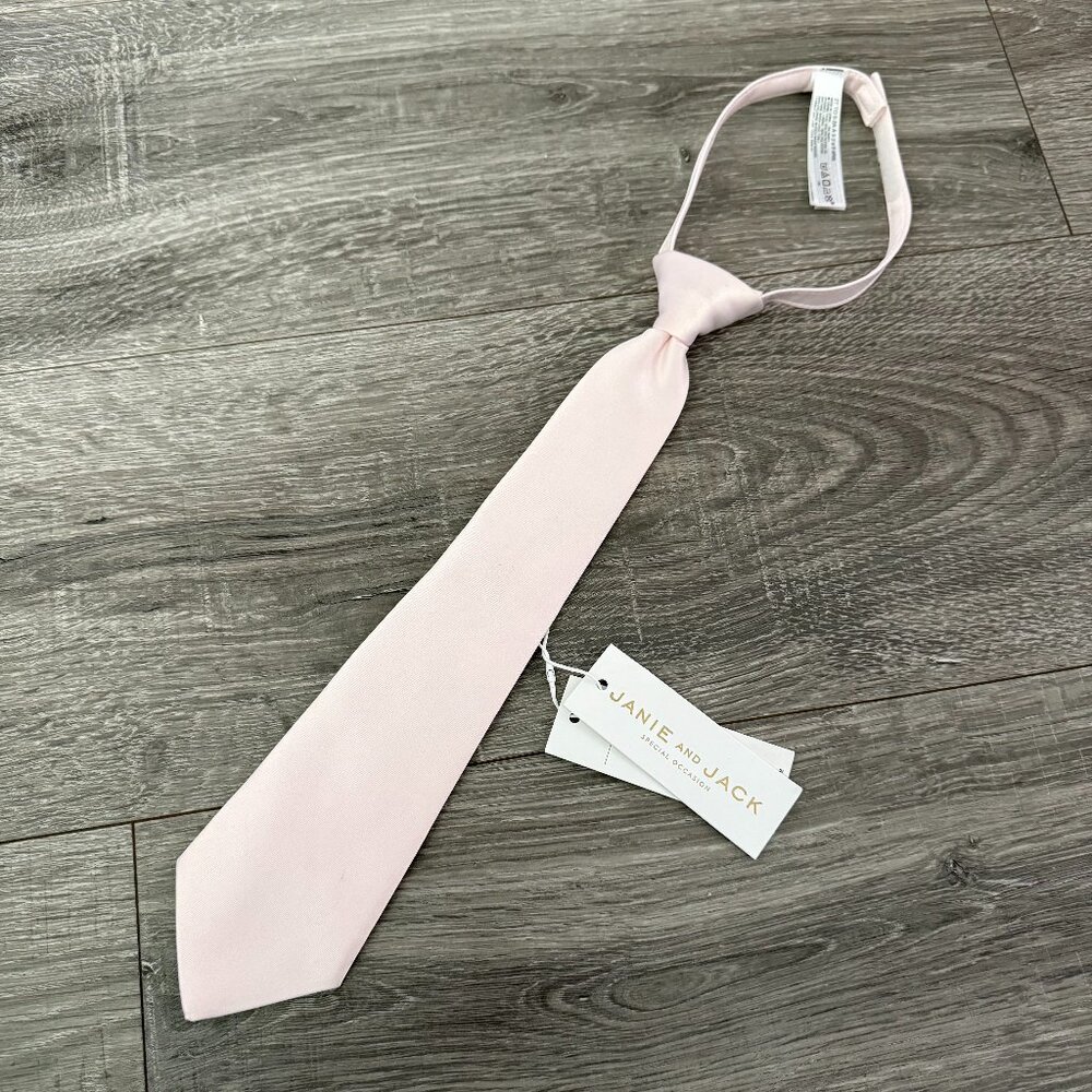 NWT Janie and Jack Special Occasion Pink Tie Little Boy Size 2 to 5